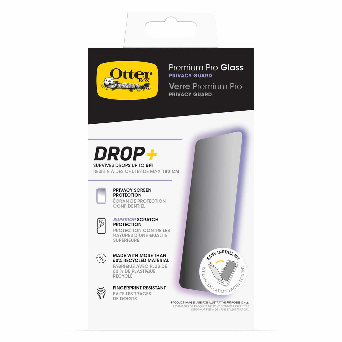OtterBox Privacy Tempered Glass Screen Protector for iPhone 16