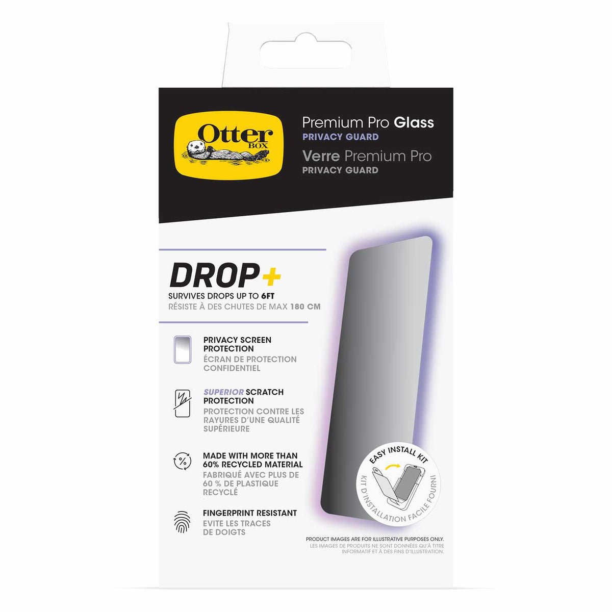 OtterBox Privacy Tempered Glass Screen Protector for iPhone 16 Pro