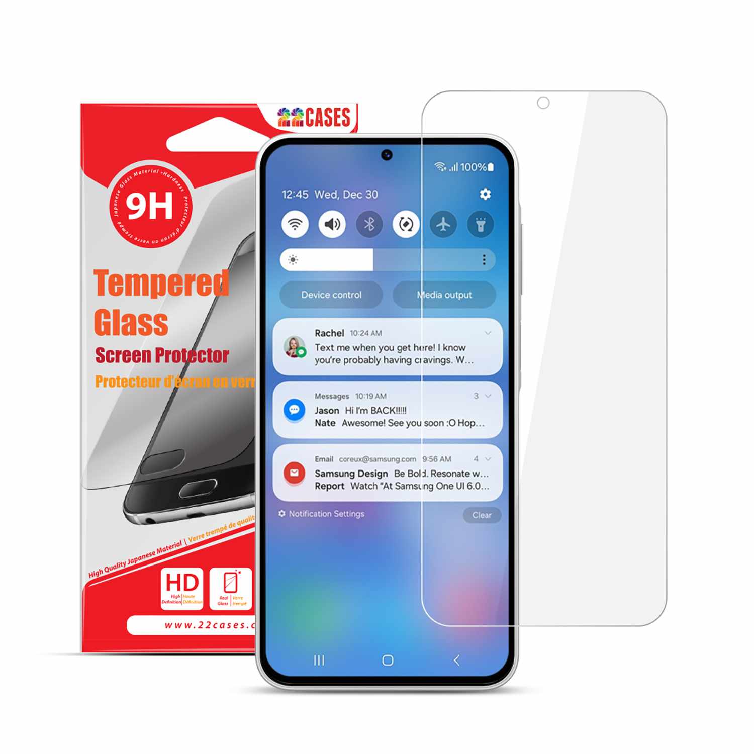 22 Cases Tempered Glass Screen Protector for Galaxy A56