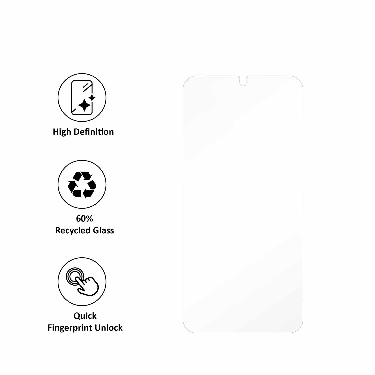 Blu Element Tempered Glass Screen Protector for Galaxy S25 FE
