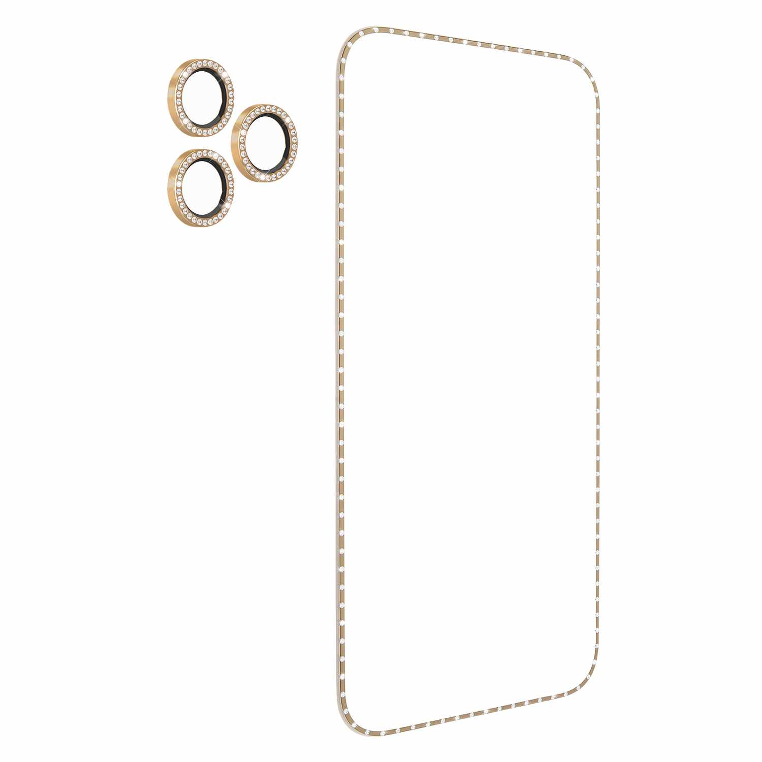 Kate Spade Tempered Glass Lens Protector for iPhone 17 Pro Max Gold