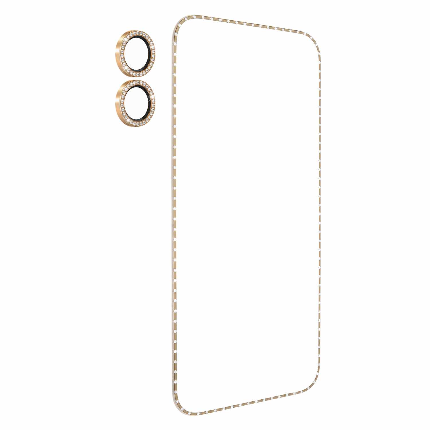 Kate Spade Tempered Glass Lens Protector for iPhone 17 Gold