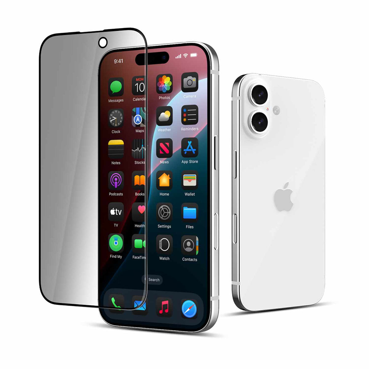 22 Cases Privacy Tempered Glass Screen Protector for iPhone 17