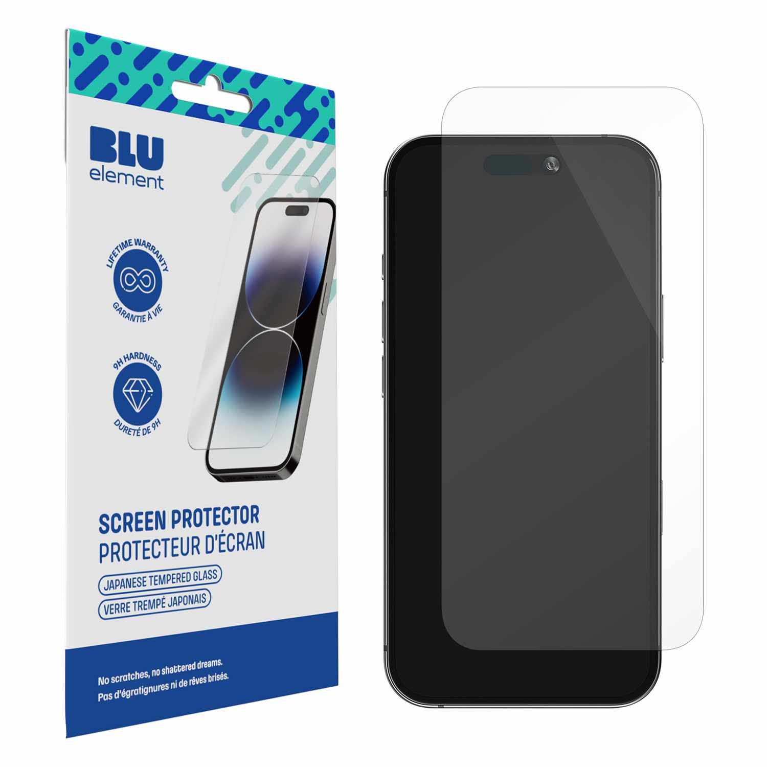 Blu Element Tempered Glass Screen Protector for iPhone 16 Pro, iPhone 17, iPhone 17 Pro