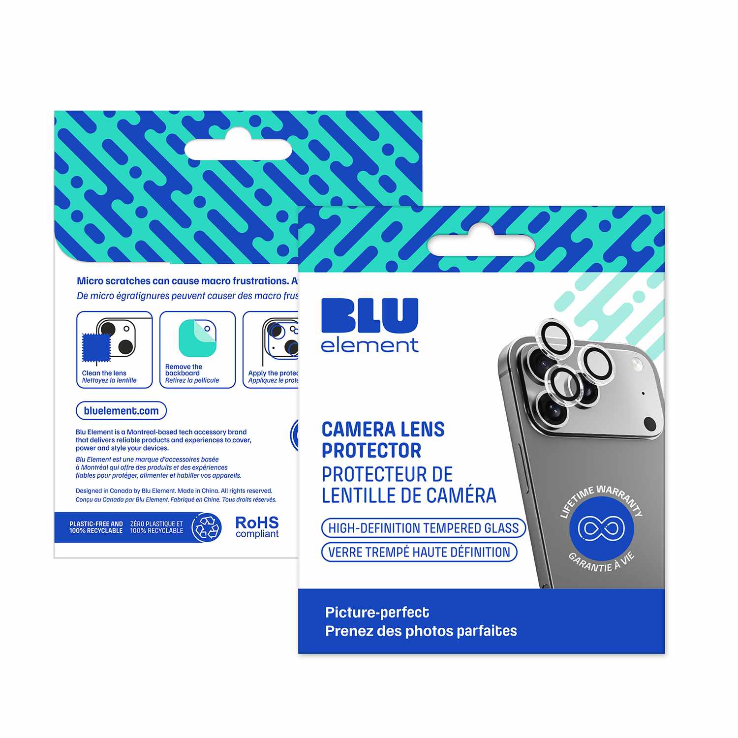 Blu Element Lens Protector for iPhone 17 Pro, iPhone 17 Pro Max