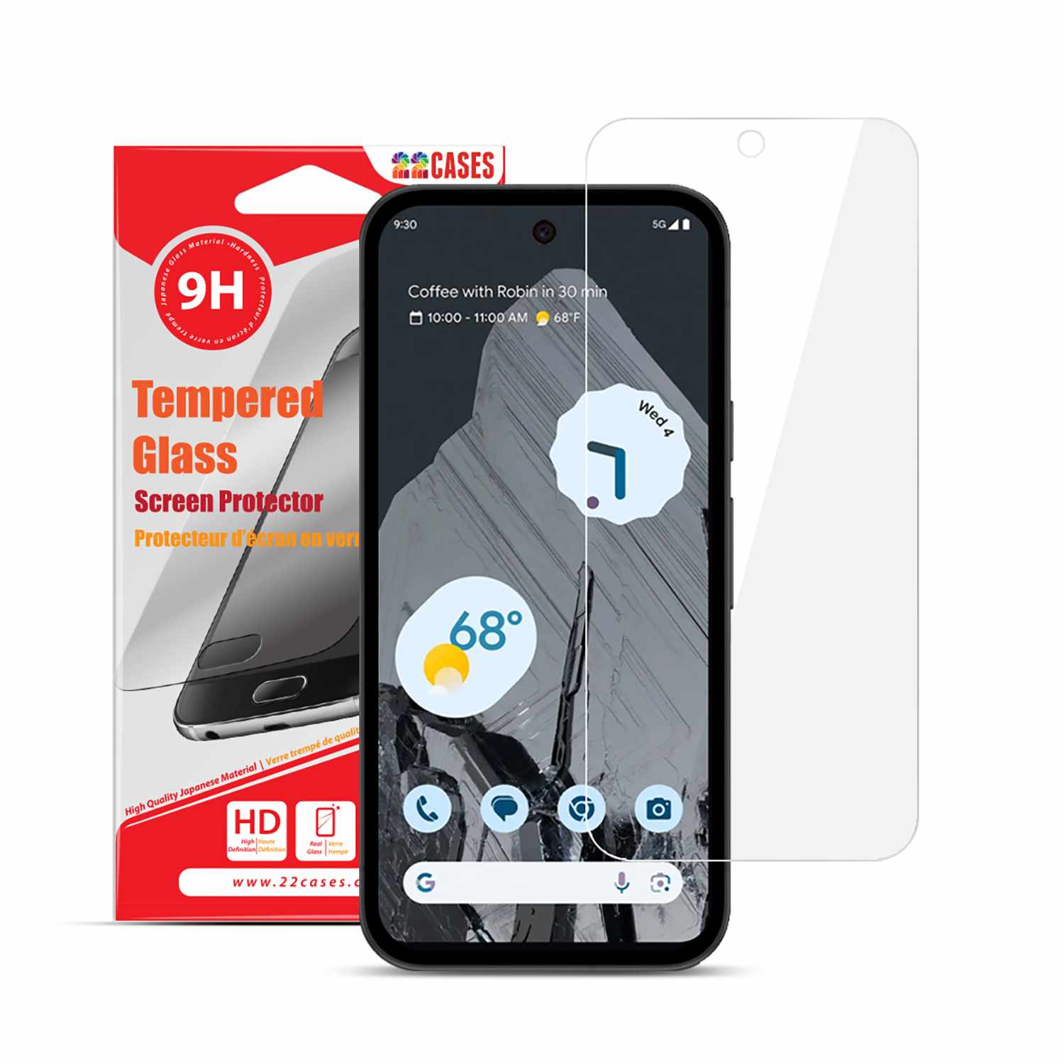 22 Cases Tempered Glass Screen Protector for Pixel 10a