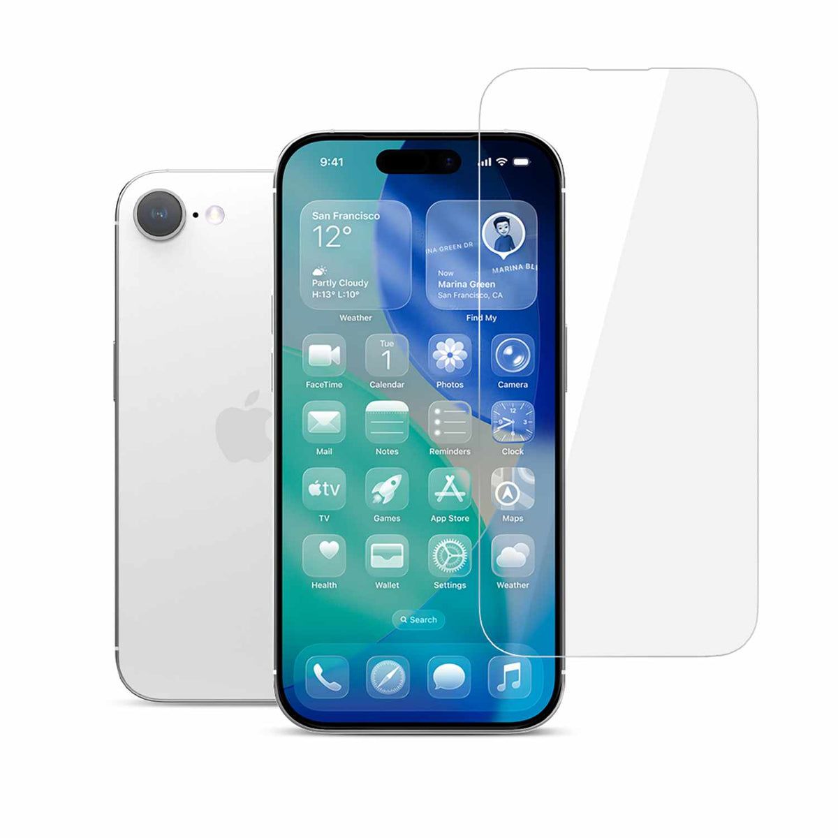 22 Cases Tempered Glass Screen Protector for iPhone 16e, iPhone 17e