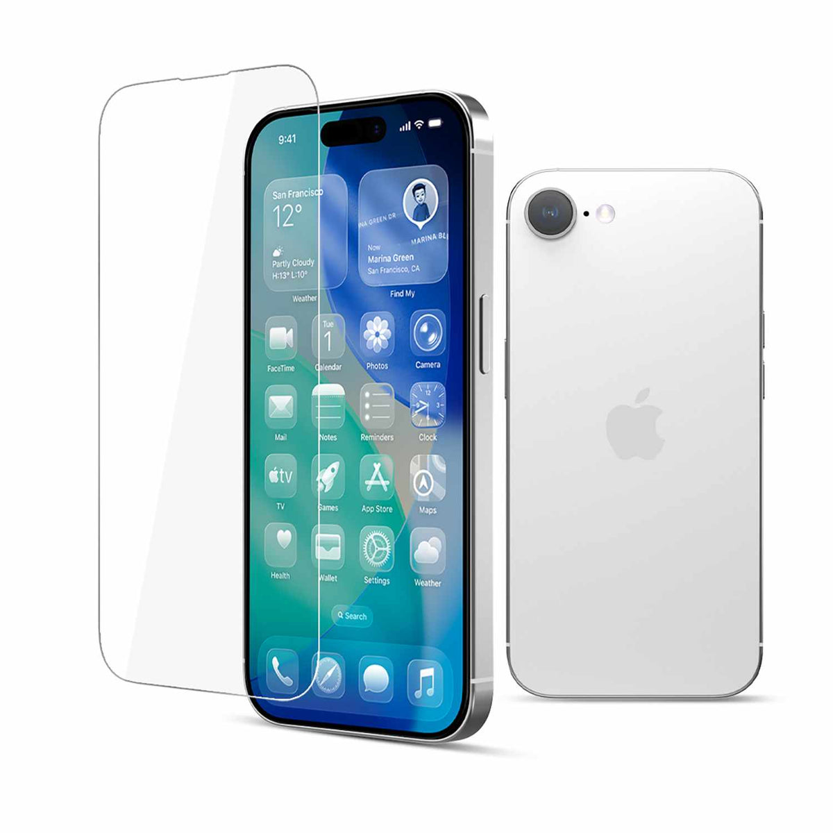 22 Cases Tempered Glass Screen Protector for iPhone 16e, iPhone 17e