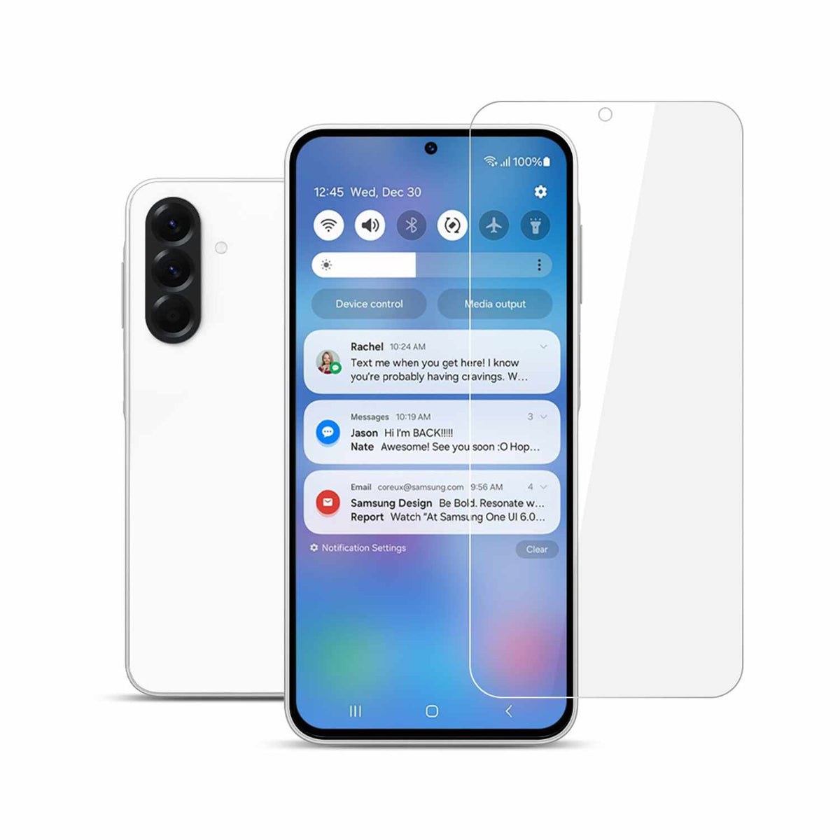 22 Cases Tempered Glass Screen Protector for Galaxy A57, Galaxy A37