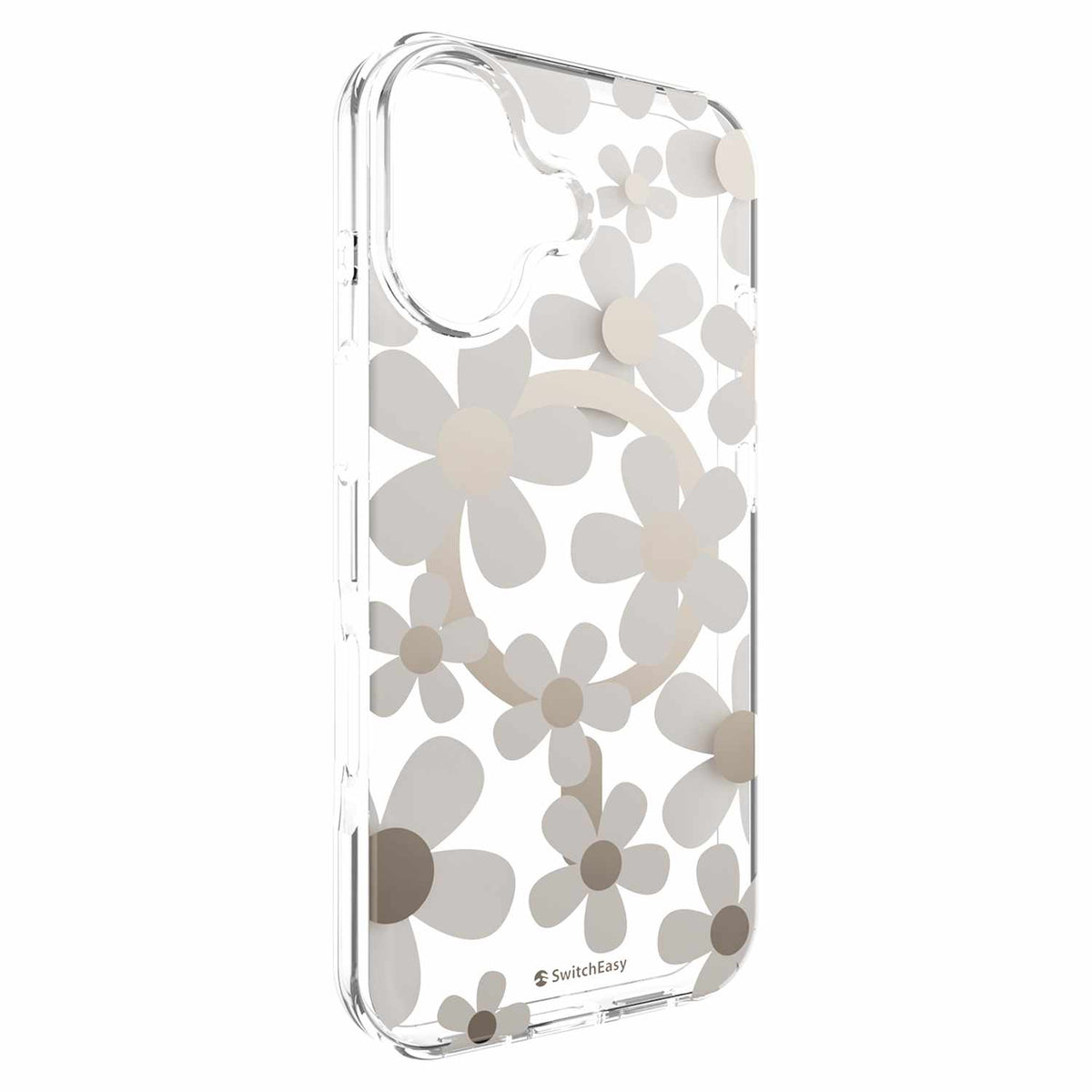 SwitchEasy Fleur 3D MagSafe Case Golden Gray Grey for iPhone 17
