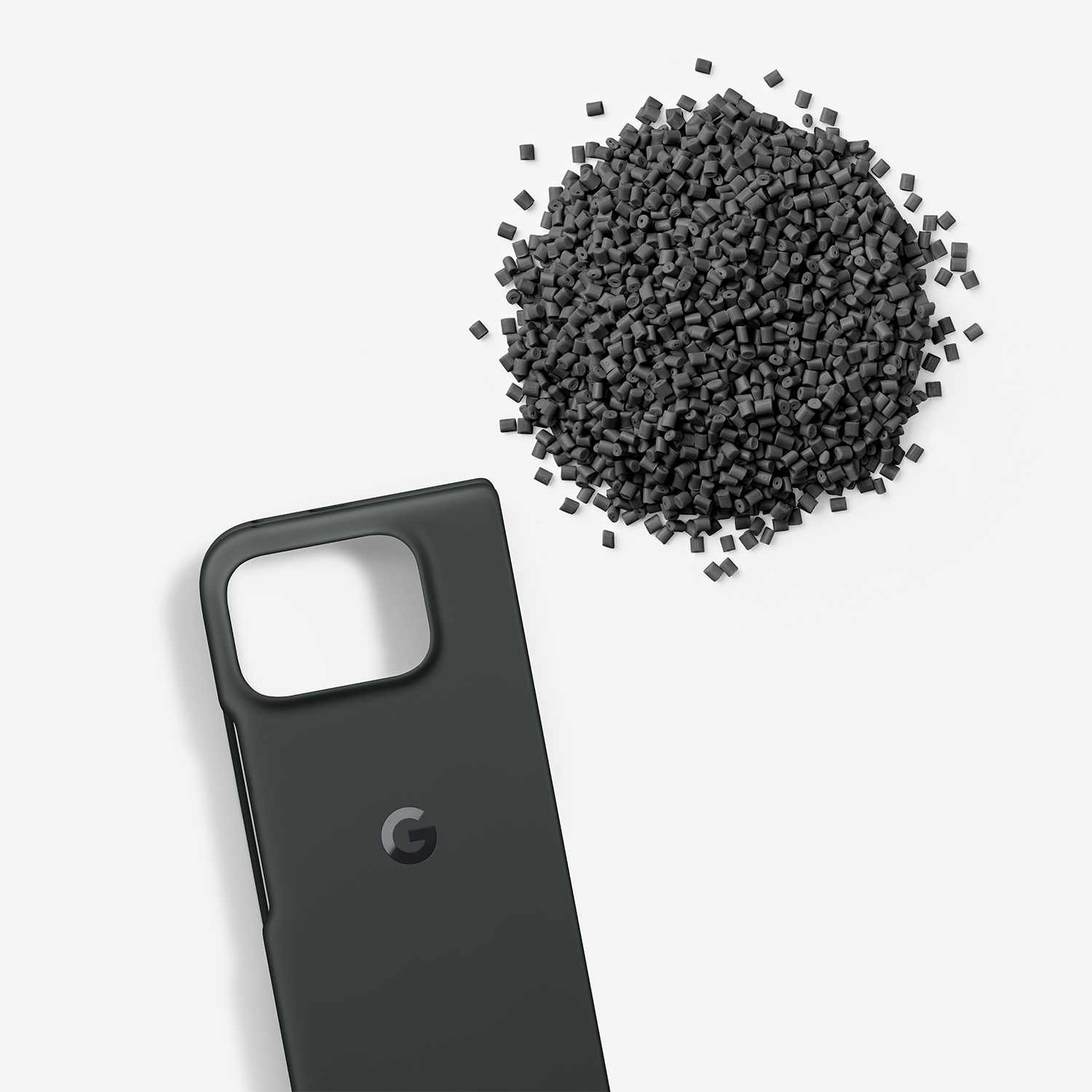 Google Pixelsnap Silicone Case with Magnets Obsidian for Pixel 10 Pro Fold
