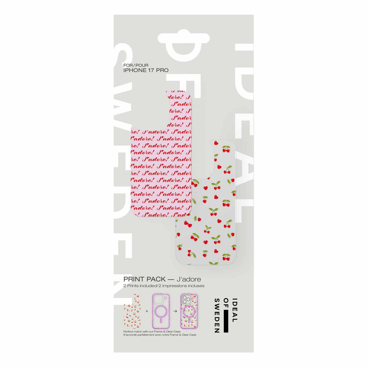 Ideal of Sweden Print Pack J'adore for iPhone 17 Pro Multi-Color