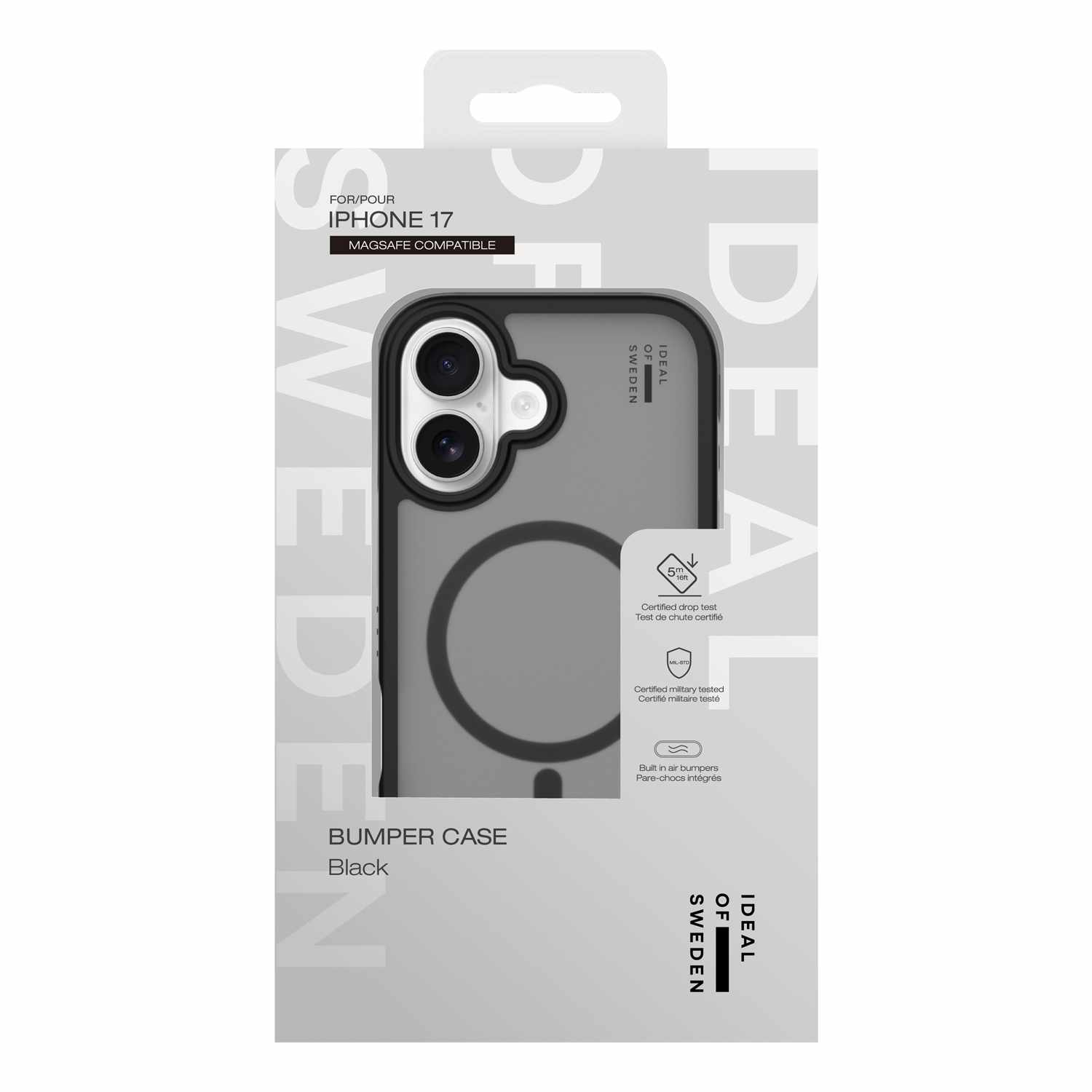 Ideal of Sweden Bumper MagSafe Case Black for iPhone 17