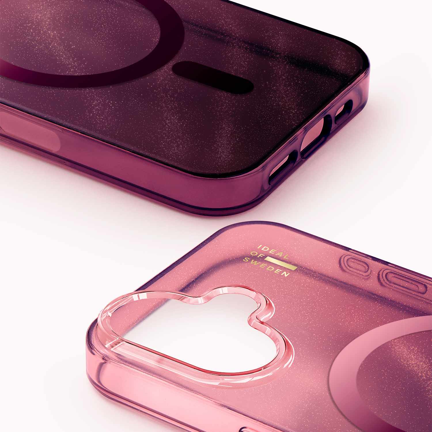 Ideal of Sweden Glitter Glow MagSafe Case Cherry Lacquer Multi-Color for iPhone 17