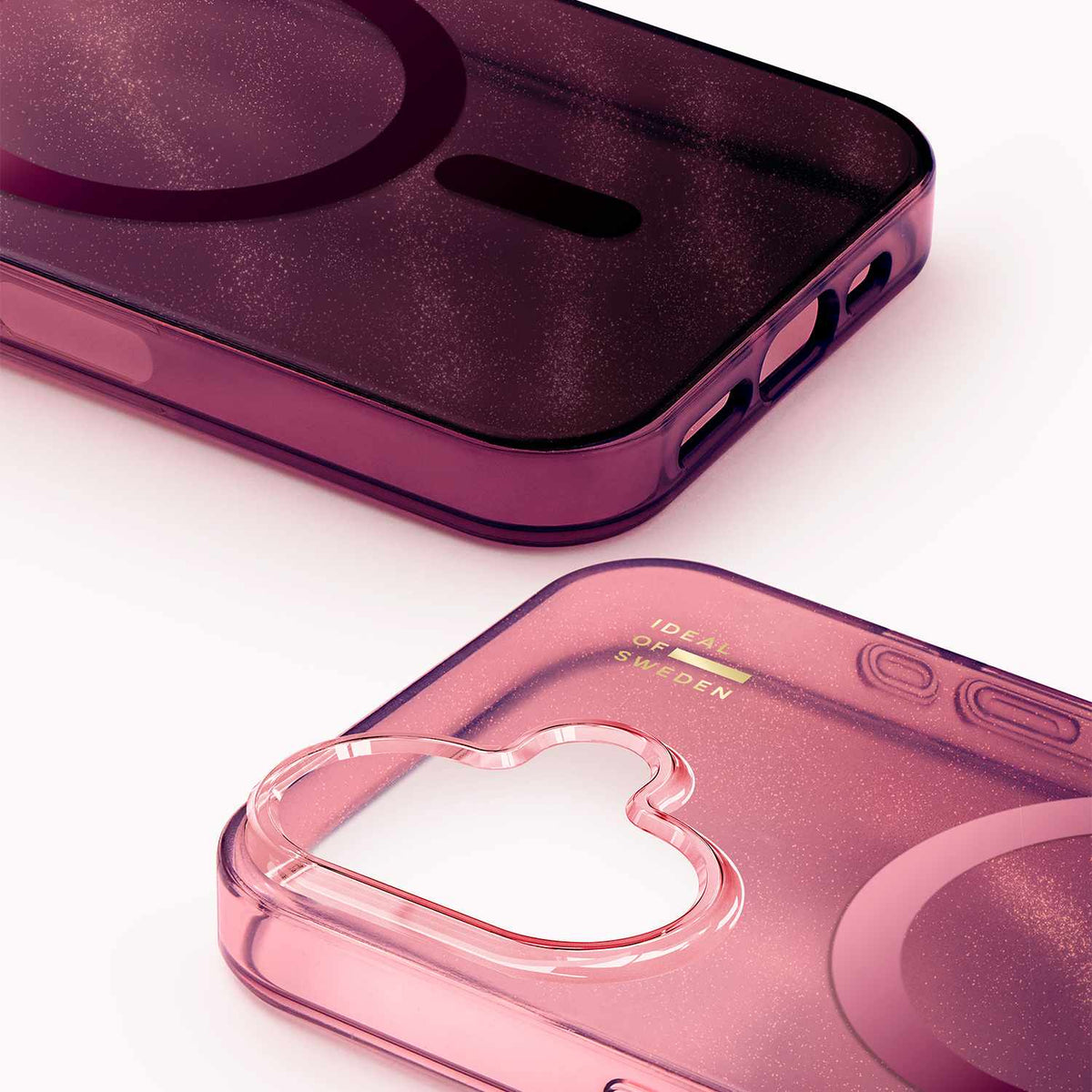 Ideal of Sweden Glitter Glow MagSafe Case Cherry Lacquer Multi-Color for iPhone 17