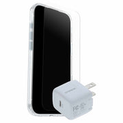 OtterBox Protection+Power Kit (Symmetry Clear MagSafe with Glass + Wall Charger 30W White) Clear for iPhone Air