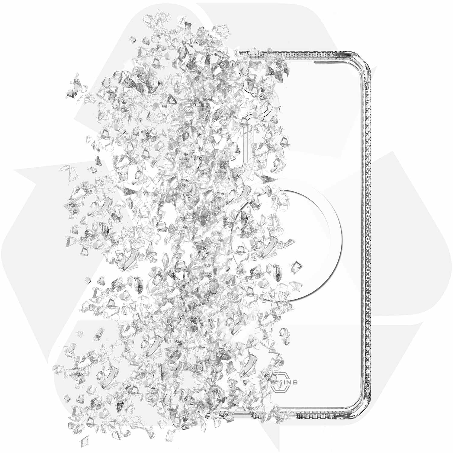 ITSKINS Hybrid_R Case with Magnets Clear for Galaxy S25 FE