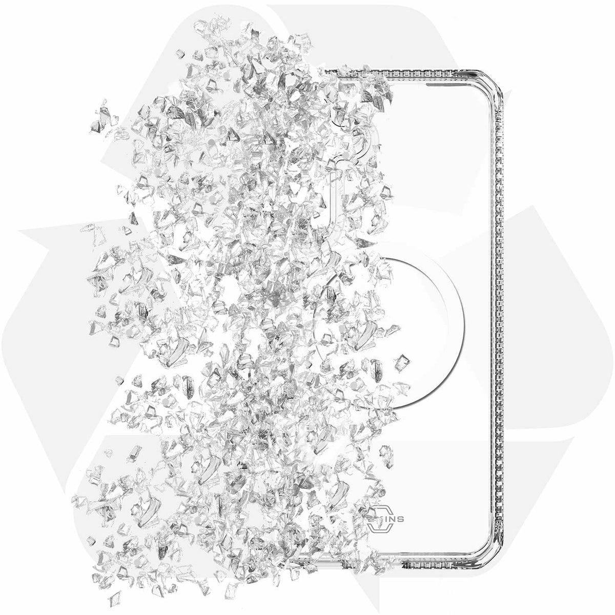ITSKINS Hybrid_R Case with Magnets Clear for Galaxy S25 FE