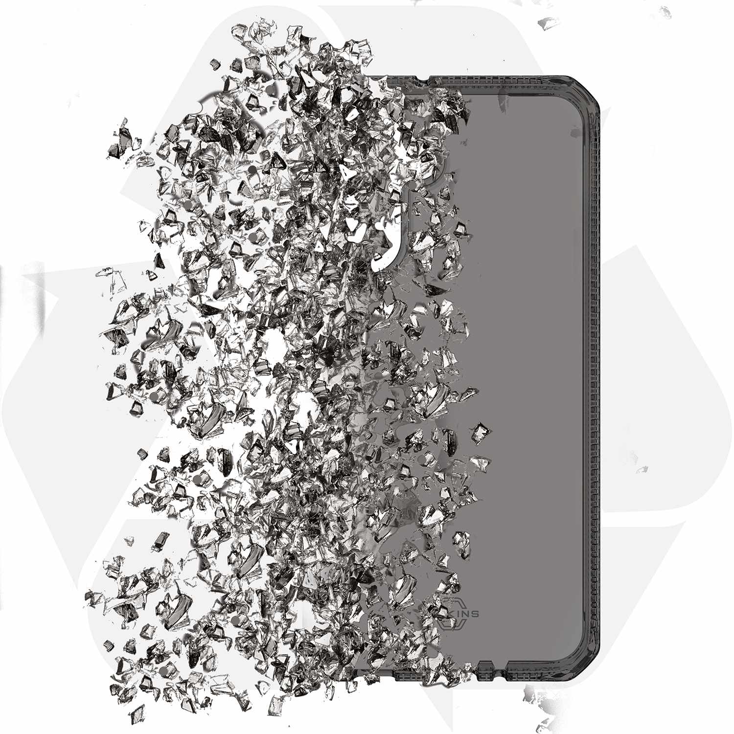 ITSKINS Spectrum_R Clear Case Smoke for Galaxy A17