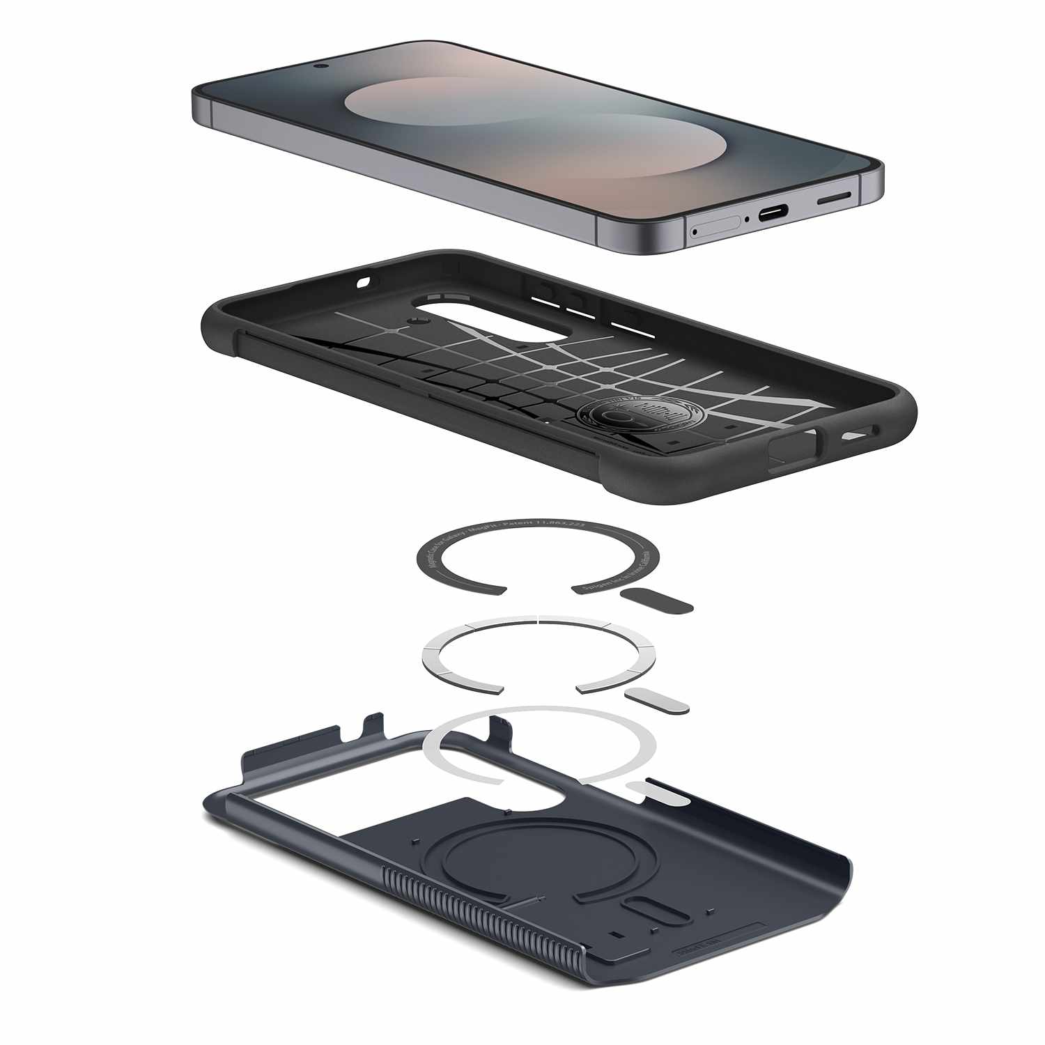 Spigen Slim Armor MagFit Case Metal Slate Grey for Galaxy S25 FE