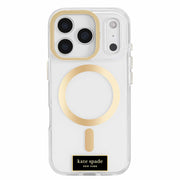 Kate Spade Protective MagSafe Case with Stand Icon Clear for iPhone 17 Pro
