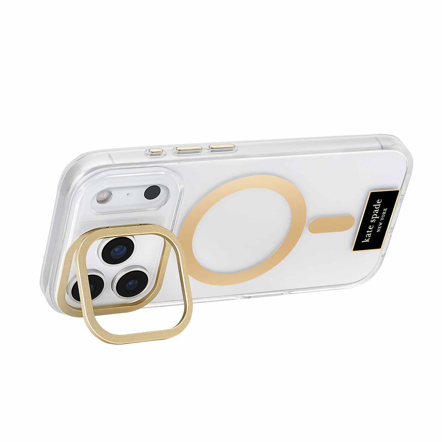 Kate Spade Protective MagSafe Case with Stand Icon Clear for iPhone 17 Pro