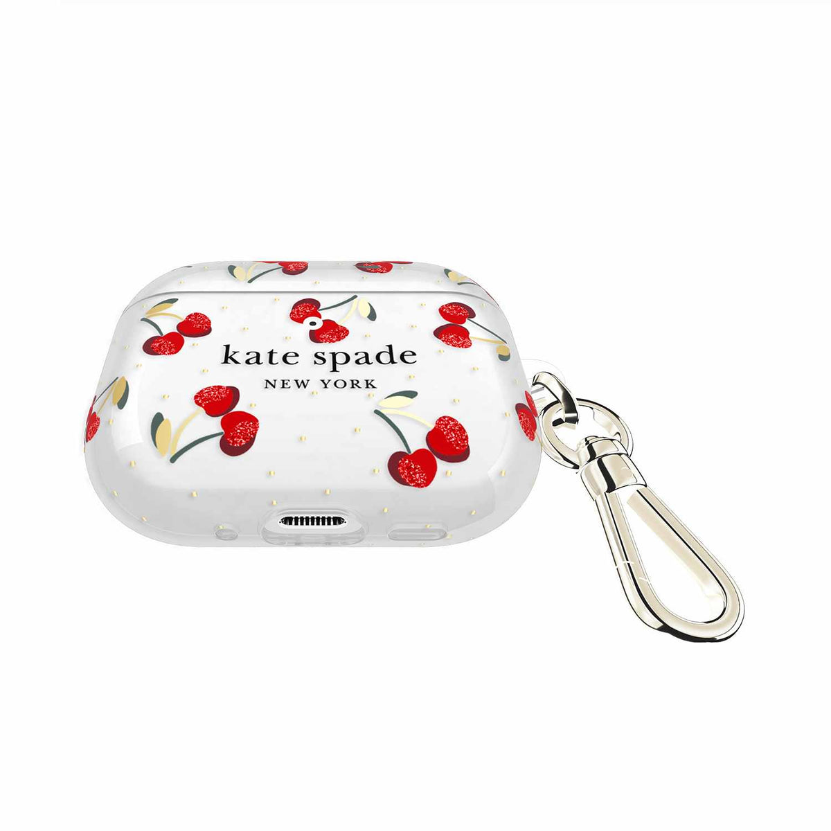 Kate Spade Protective Case with Gold Ring Clip Cherry Dot