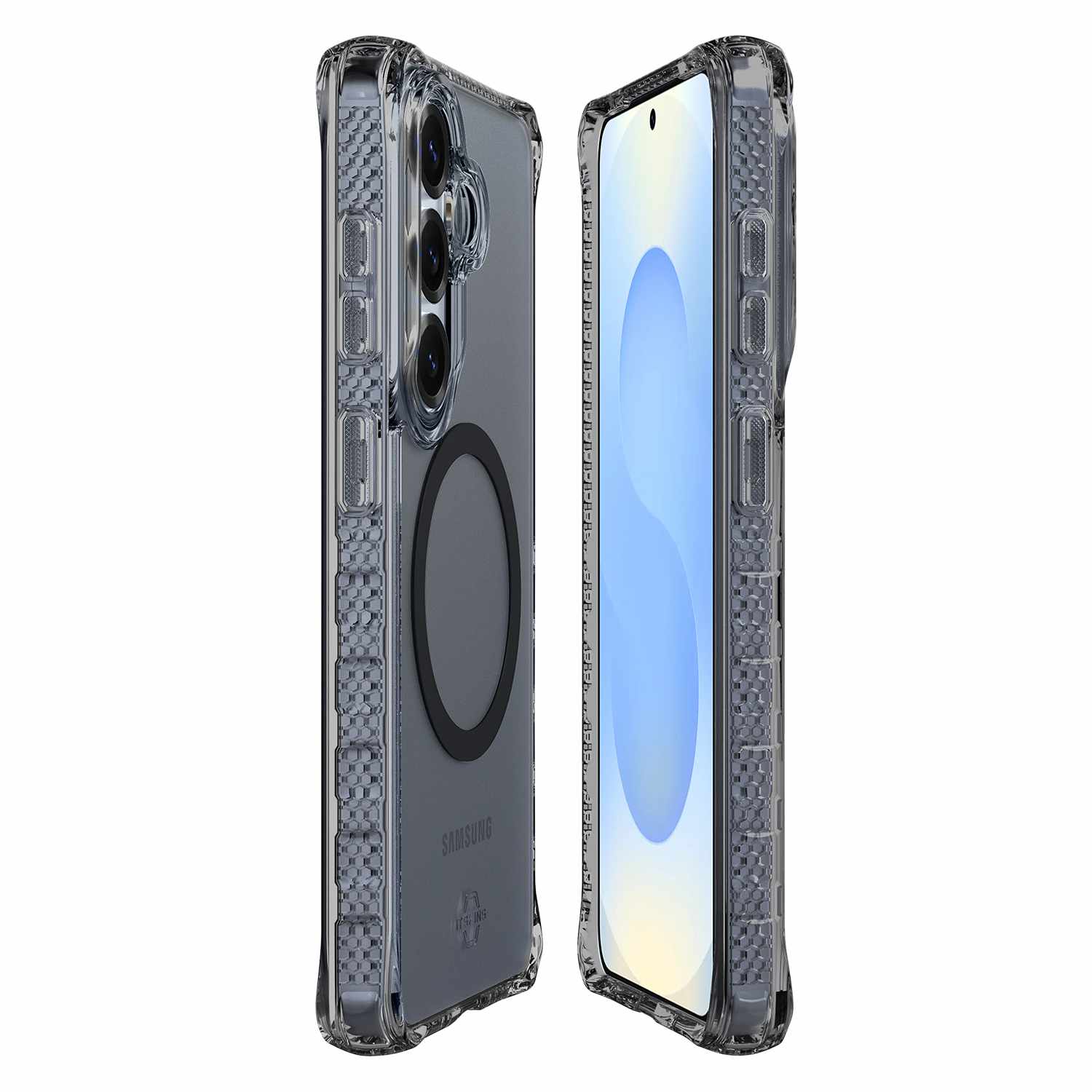 ITSKINS Hybrid_R Vapor Case with Magnets Smoke for Galaxy S26