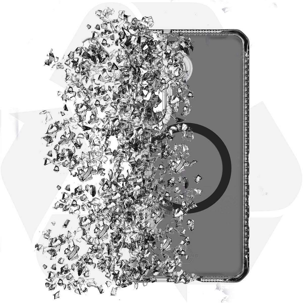 ITSKINS Hybrid_R Vapor Case with Magnets Smoke for Galaxy S26