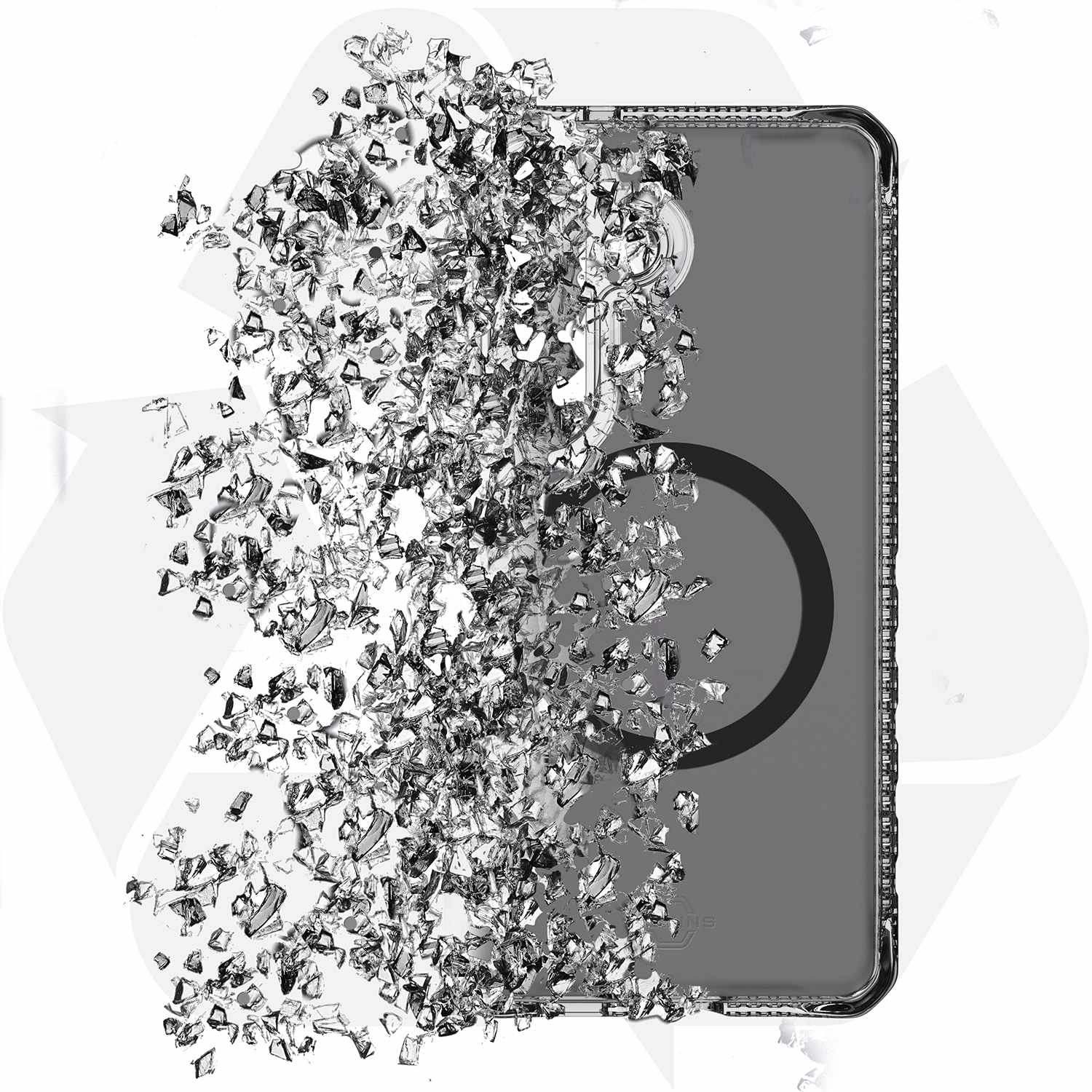 ITSKINS Hybrid_R Vapor Case with Magnets Smoke for Galaxy S26