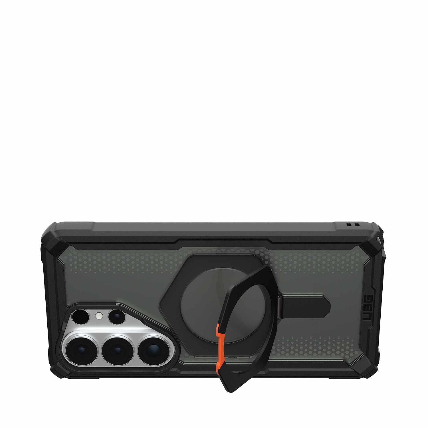 UAG Plasma XTE Rugged Kickstand Case with Magnets Black/Orange for Galaxy S26 Ultra