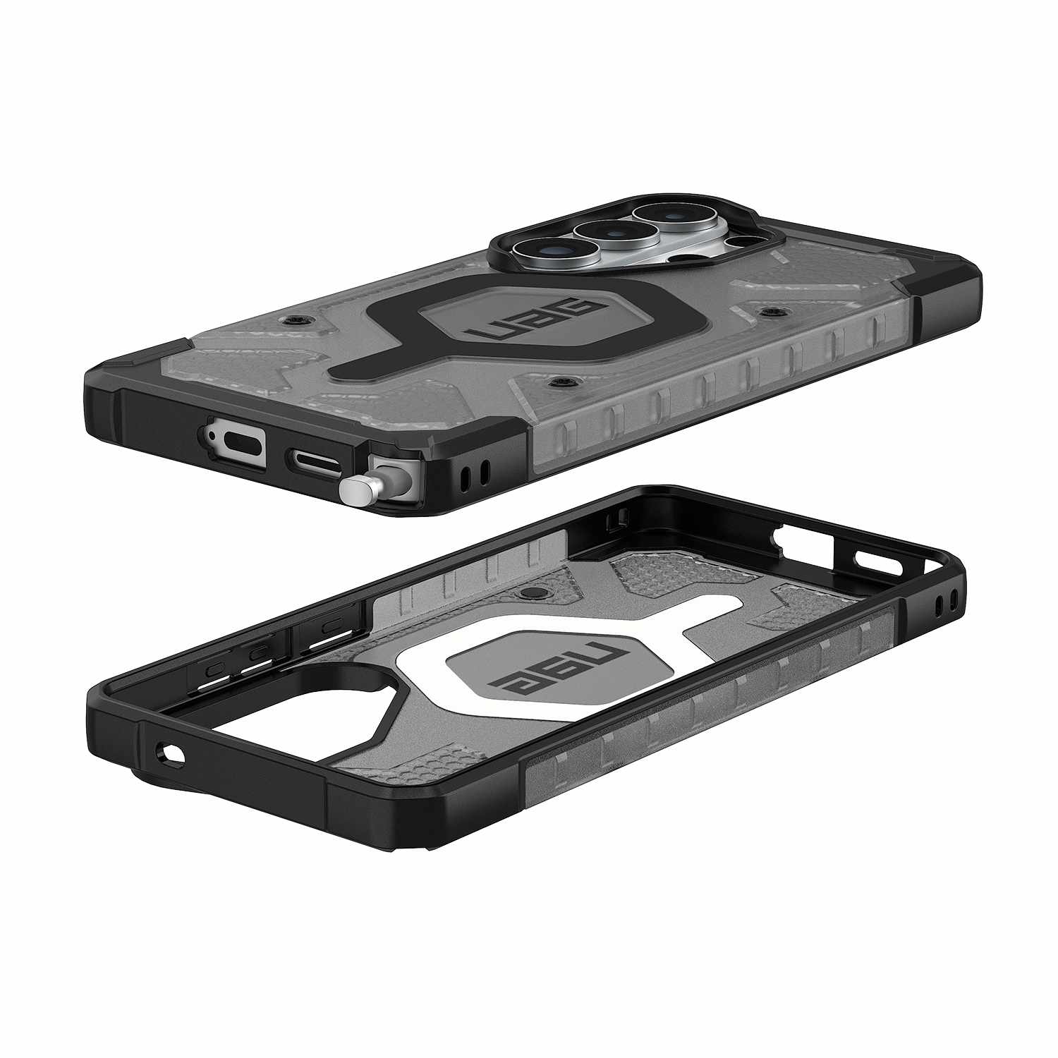 UAG Pathfinder Rugged Case Clear with Magnets Ash/Black for Galaxy S26 Ultra