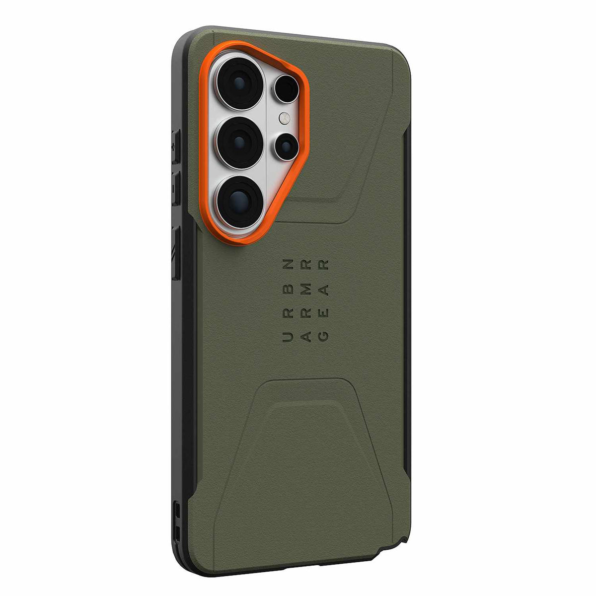 UAG Civilian Rugged Case with Magnets Olive Drab/Orange for Galaxy S26 Ultra