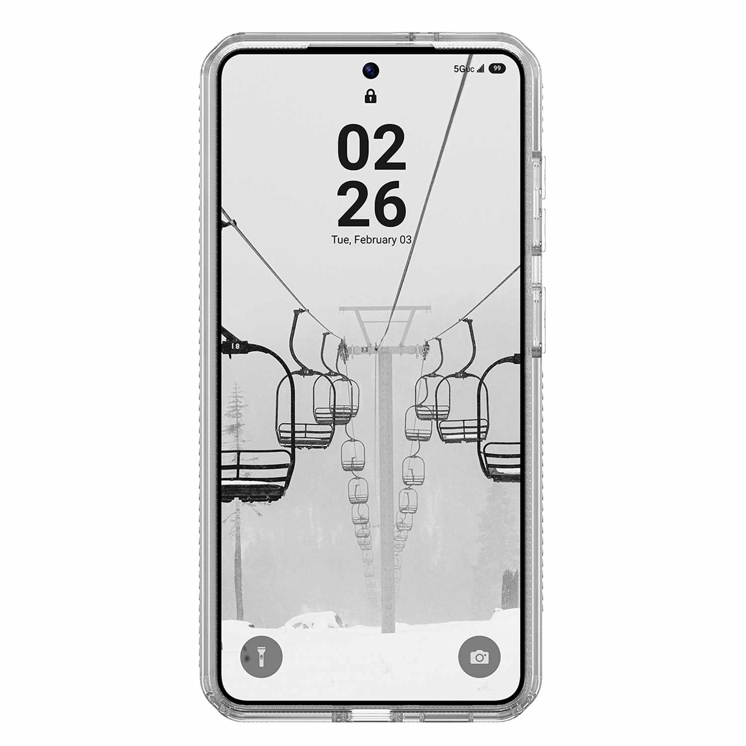 UAG Plyo Clear Case with Magnets Ice/Silver for Galaxy S26