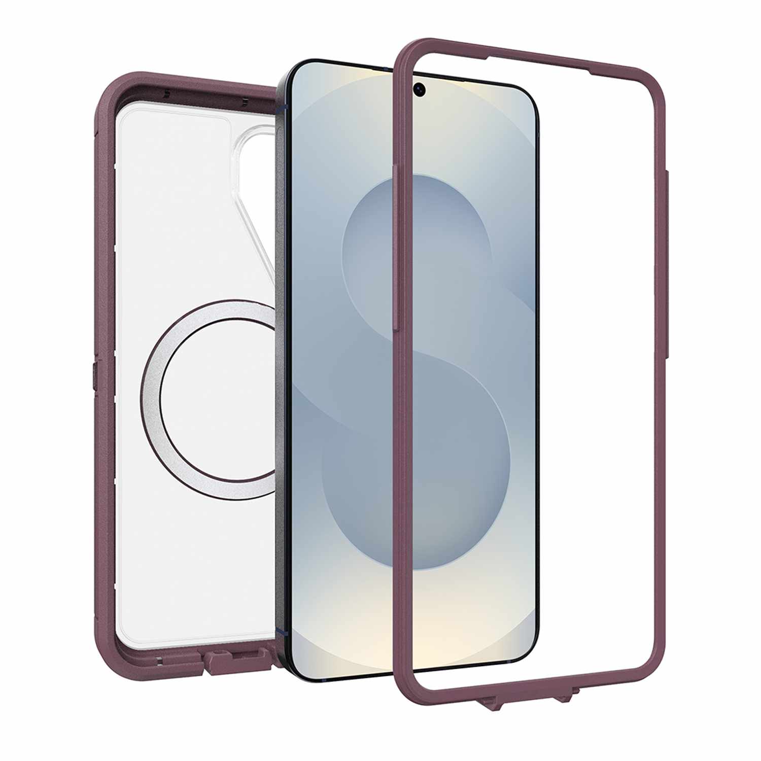 OtterBox Defender Pro XT Clear Case with Magnets Purple Mystery for Galaxy S26