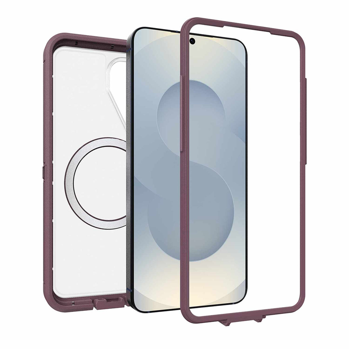 OtterBox Defender Pro XT Clear Case with Magnets Purple Mystery for Galaxy S26