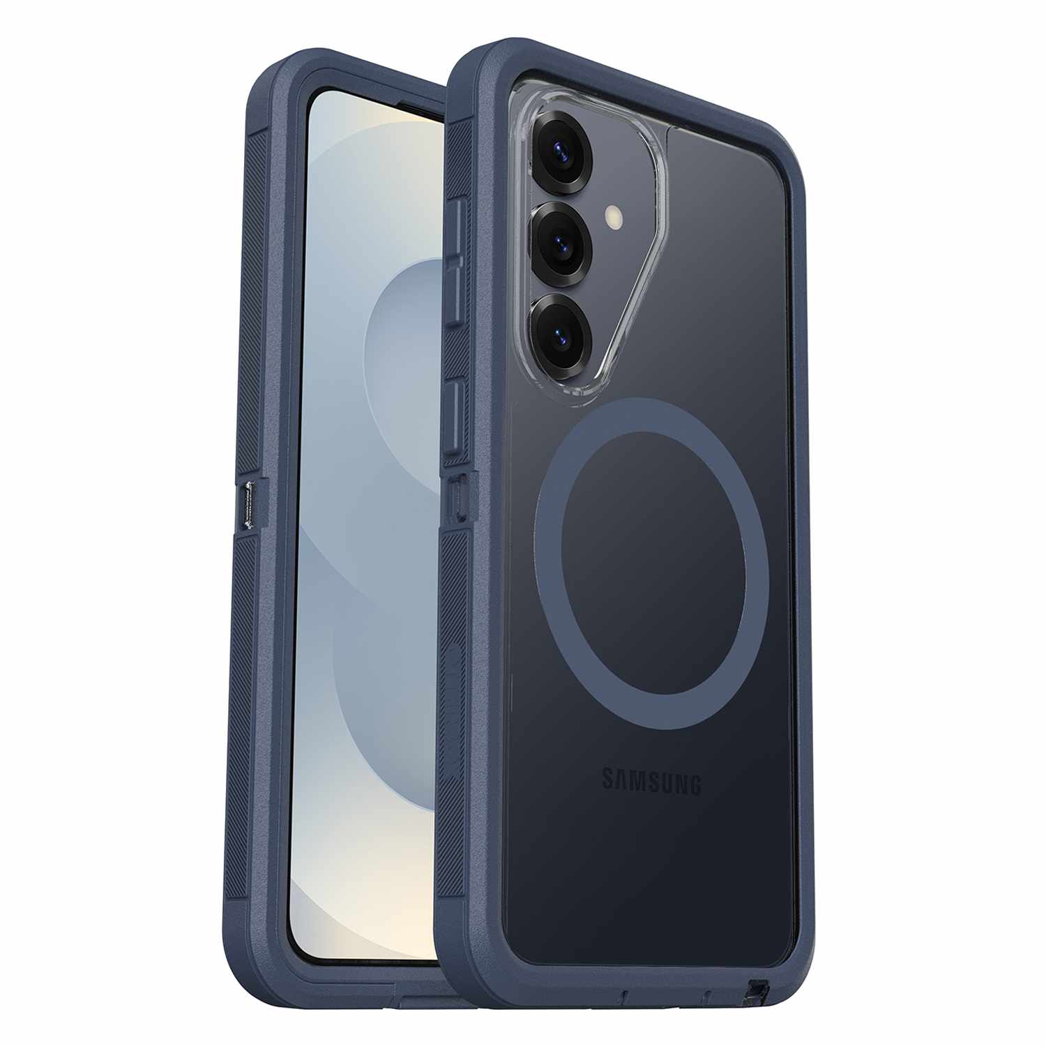 OtterBox Defender Pro XT Clear Case with Magnets Baby Blue Clear for Galaxy S26