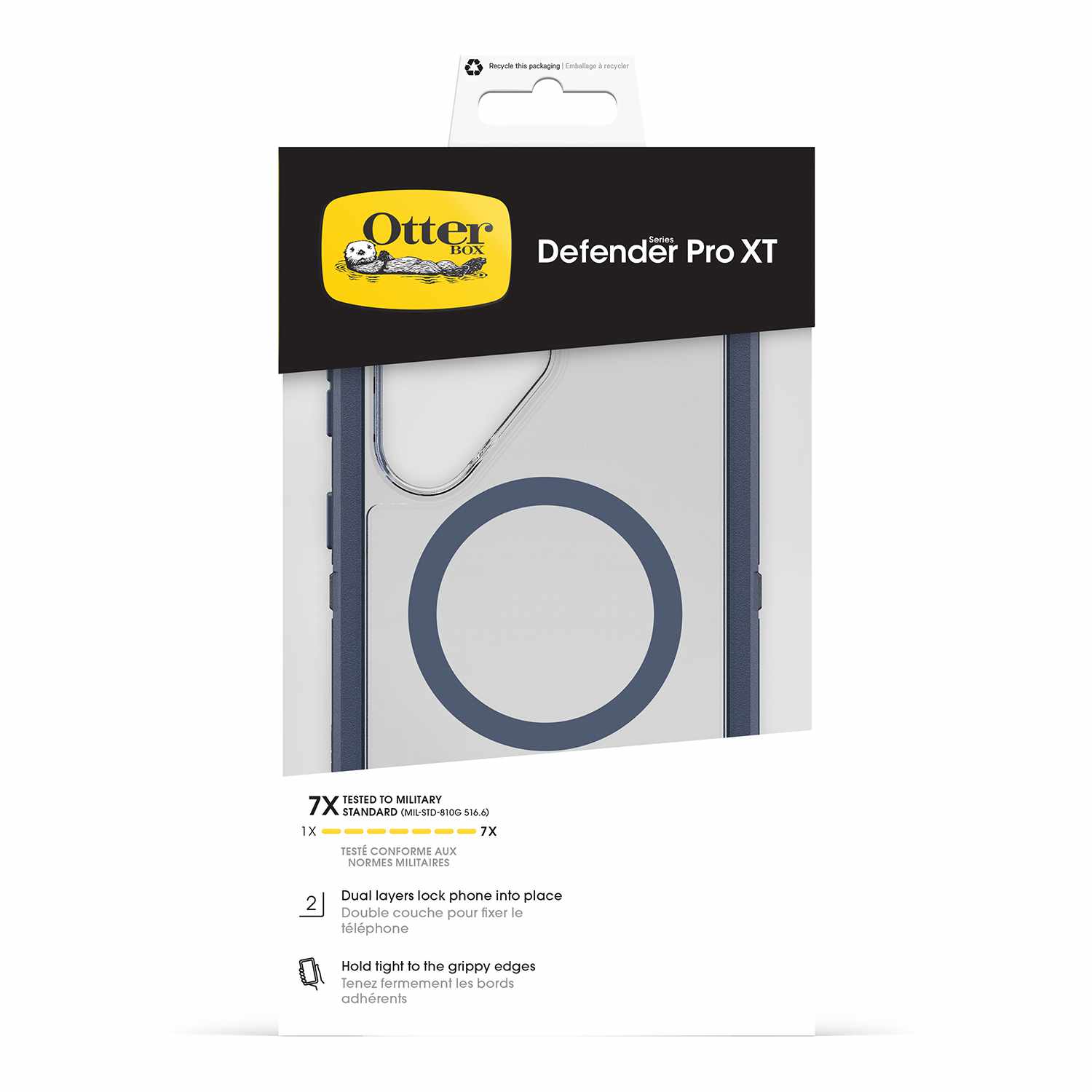 OtterBox Defender Pro XT Clear Case with Magnets Baby Blue Clear for Galaxy S26