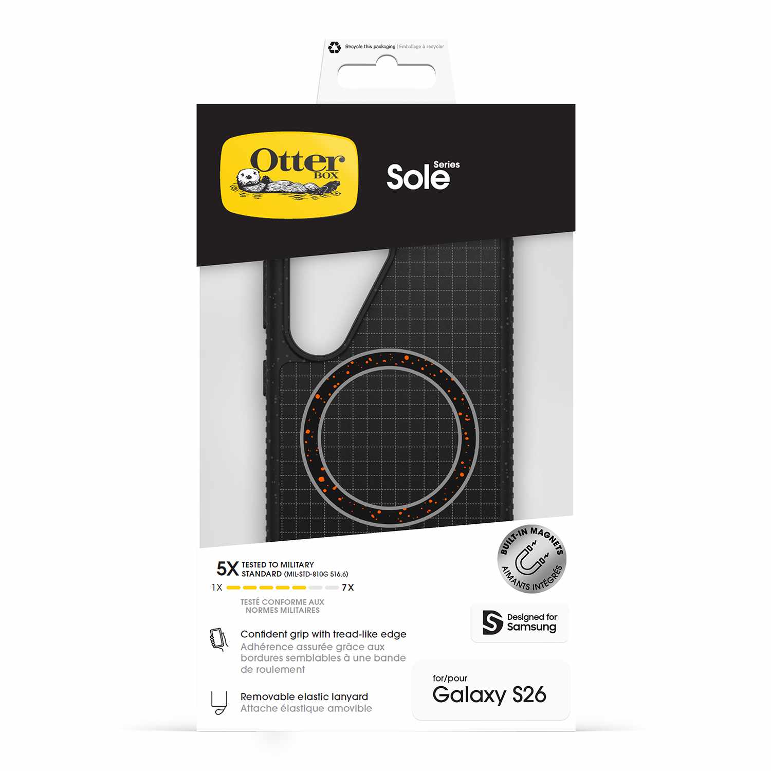 OtterBox Sole Case with Magnets Midnight Circuit for Galaxy S26