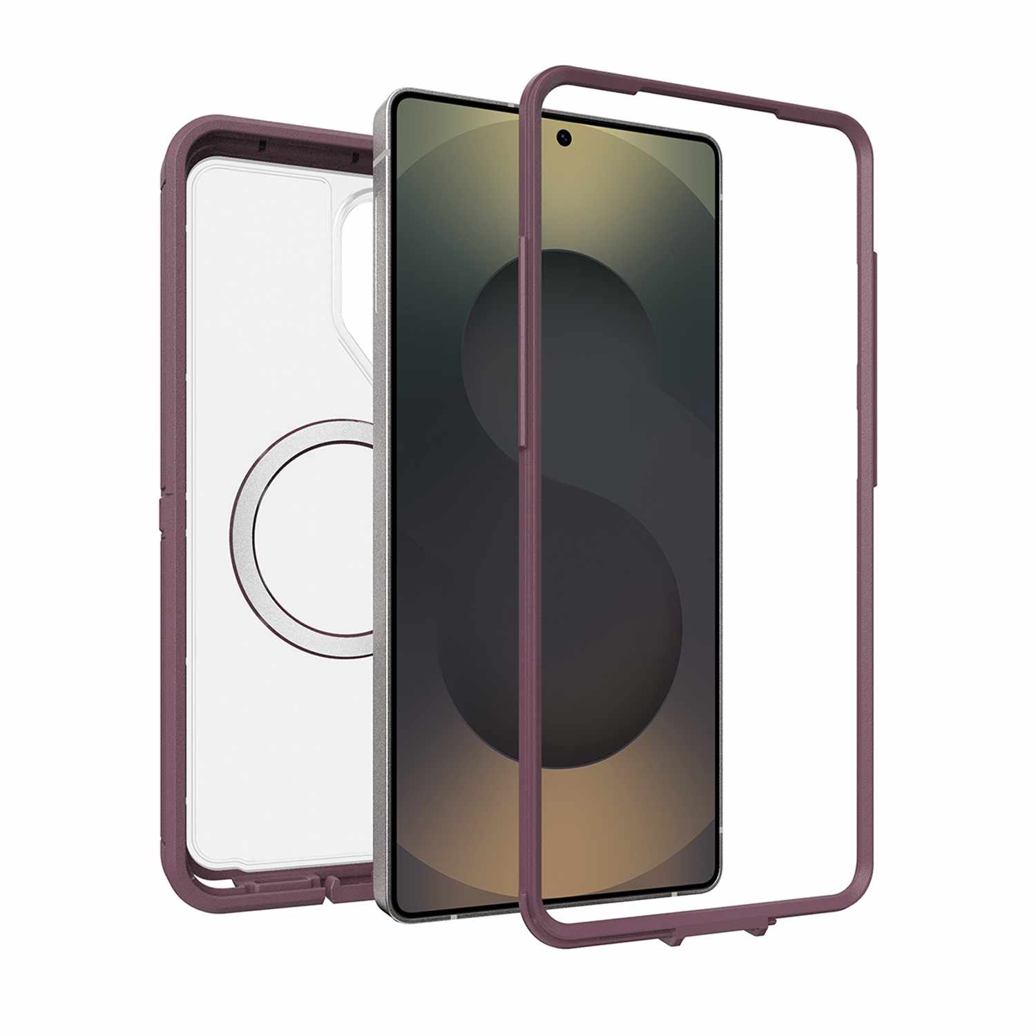 OtterBox Defender Pro XT Clear Case with Magnets Purple Mystery for Galaxy S26 Ultra