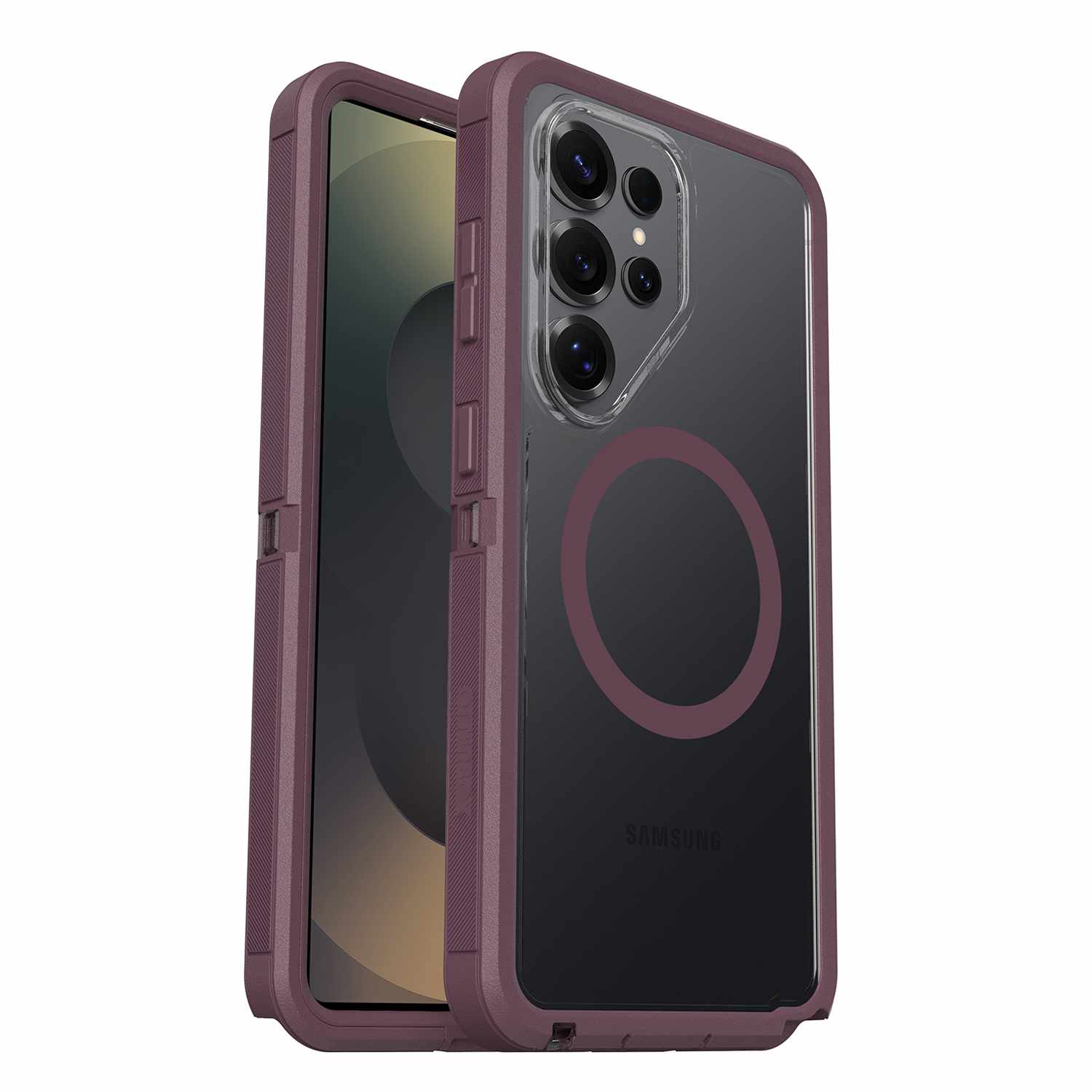 OtterBox Defender Pro XT Clear Case with Magnets Purple Mystery for Galaxy S26 Ultra