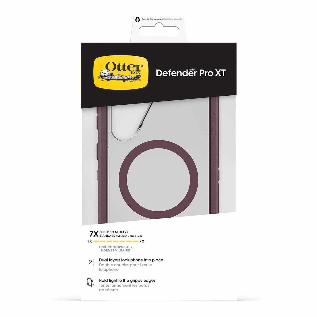 OtterBox Defender Pro XT Clear Case with Magnets Purple Mystery for Galaxy S26 Ultra