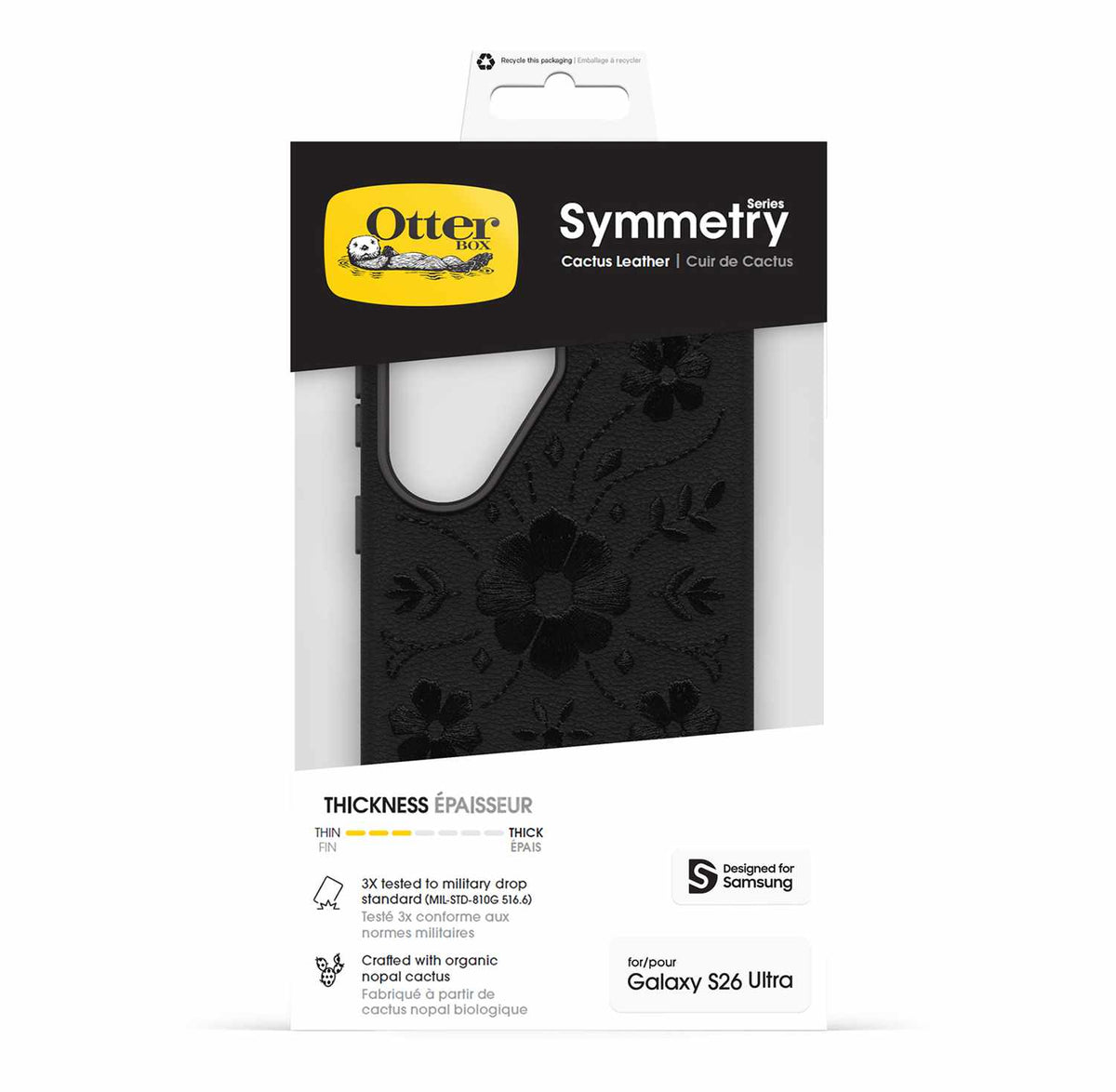 OtterBox Symmetry Cactus Leather Embroidery Case for Galaxy S26 Ultra