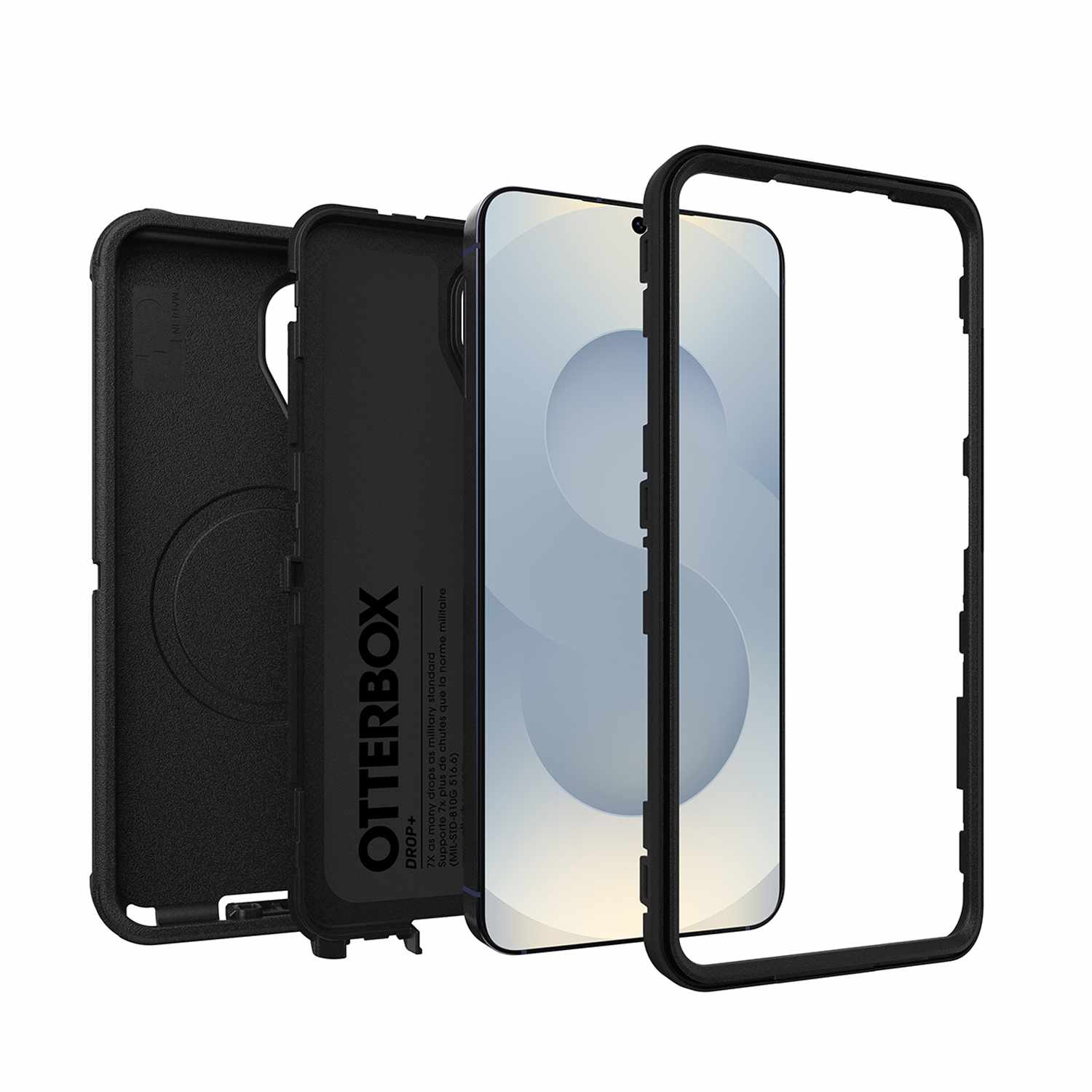 OtterBox Defender Pro Case with Magnets and Holster in Bulk Packaging Black for Galaxy S26+