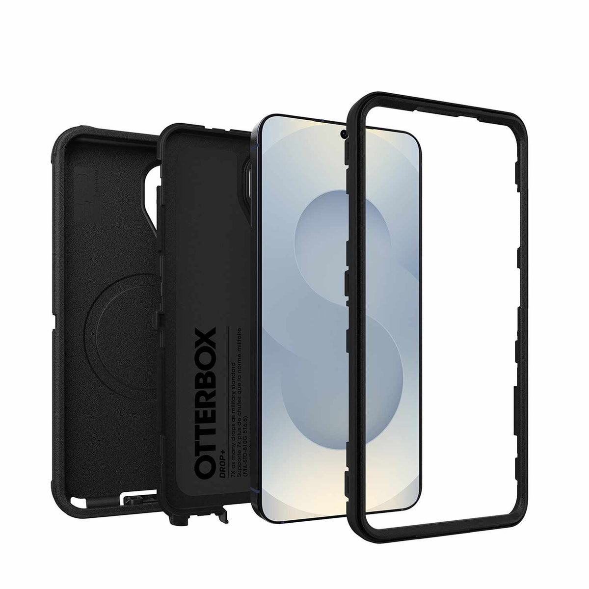 OtterBox Defender Pro Case with Magnets and Holster in Bulk Packaging Black for Galaxy S26 in Bulk Packaging