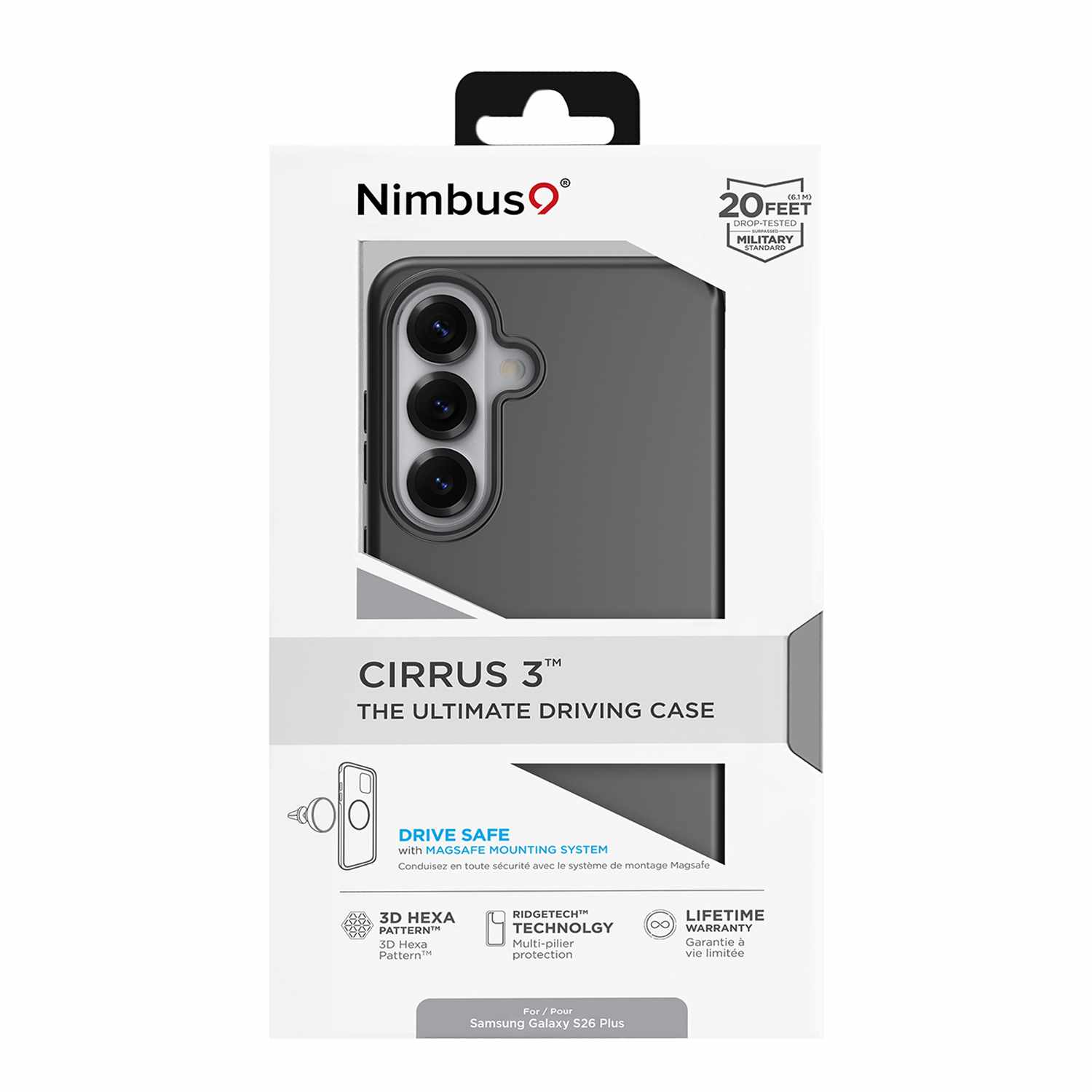 Nimbus9 Cirrus 3 Case with Magnets Black for Galaxy S26+