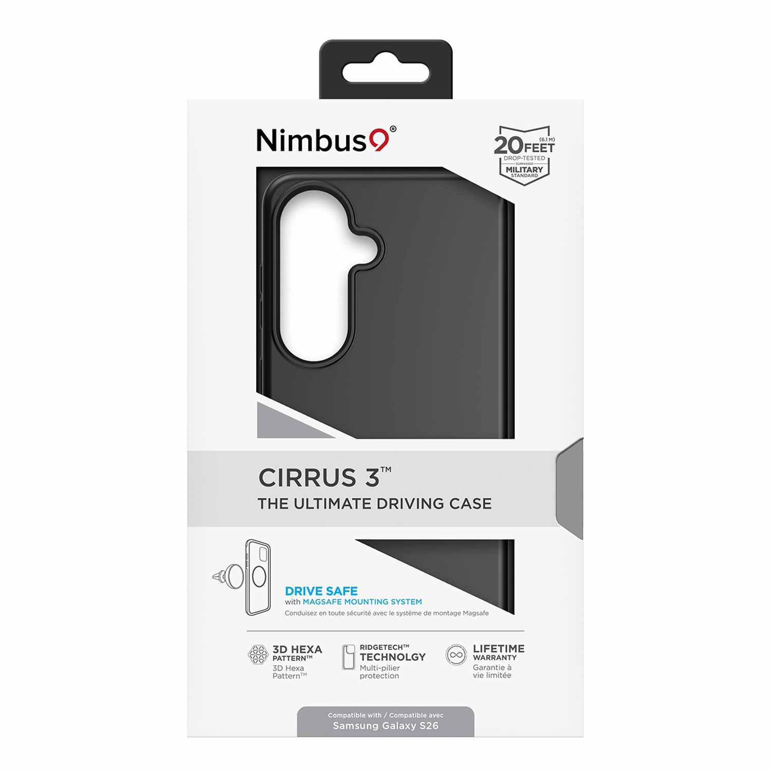Nimbus9 Cirrus 3 Case with Magnets Black for Galaxy S26 Ultra