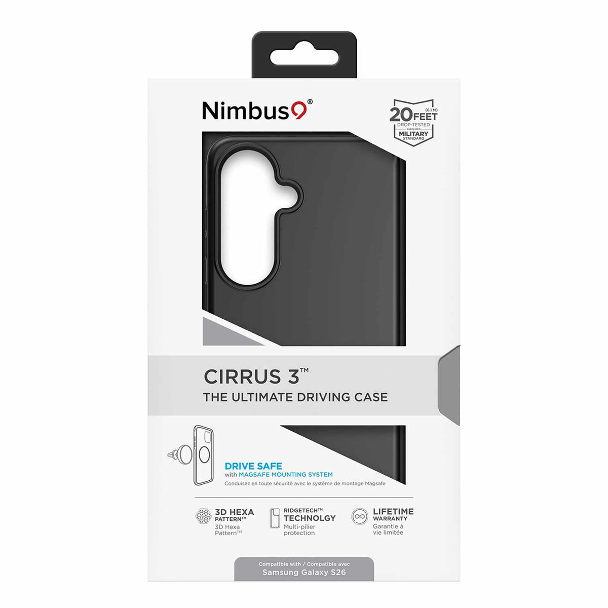 Nimbus9 Cirrus 3 Case with Magnets Black for Galaxy S26 Ultra