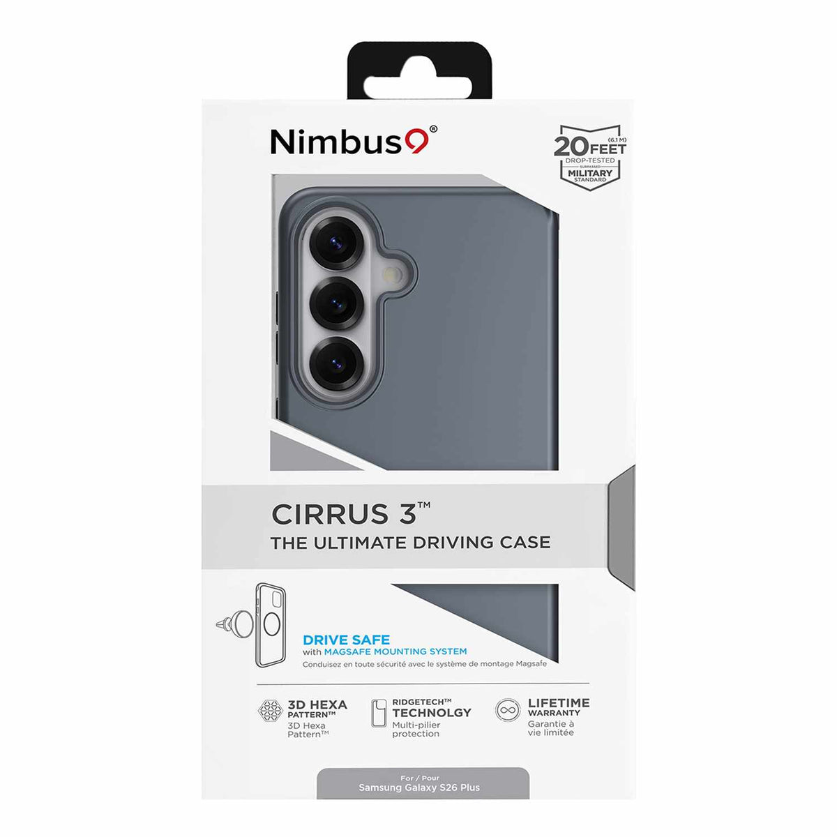 Nimbus9 Cirrus 3 Case with Magnets Steel Blue for Galaxy S26+