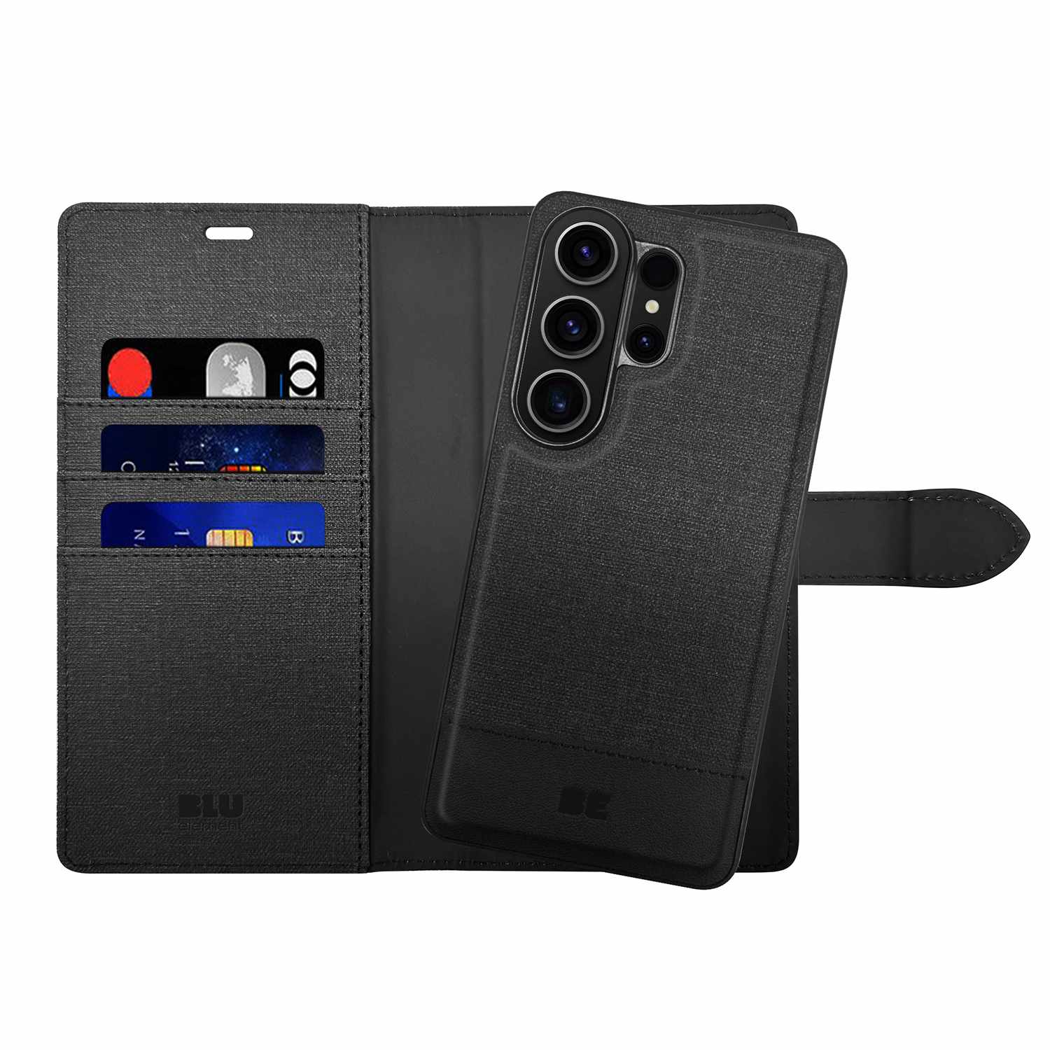 Blu Element Folio 2-in-1 Case Black for Galaxy S26 Ultra